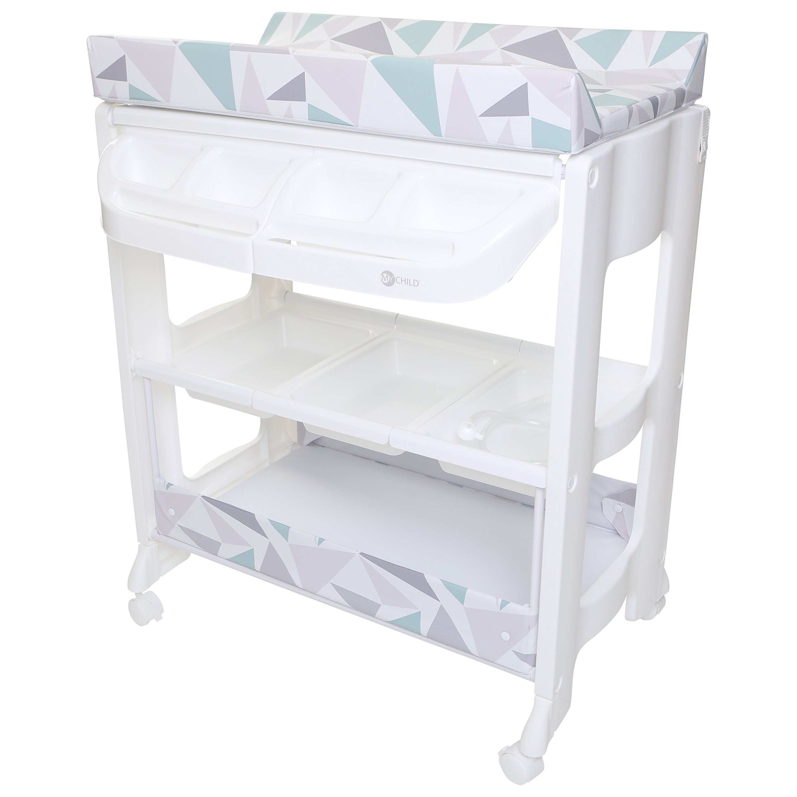 MyChild Peachy Changing Unit with Concealed Bath, Geo Diamond