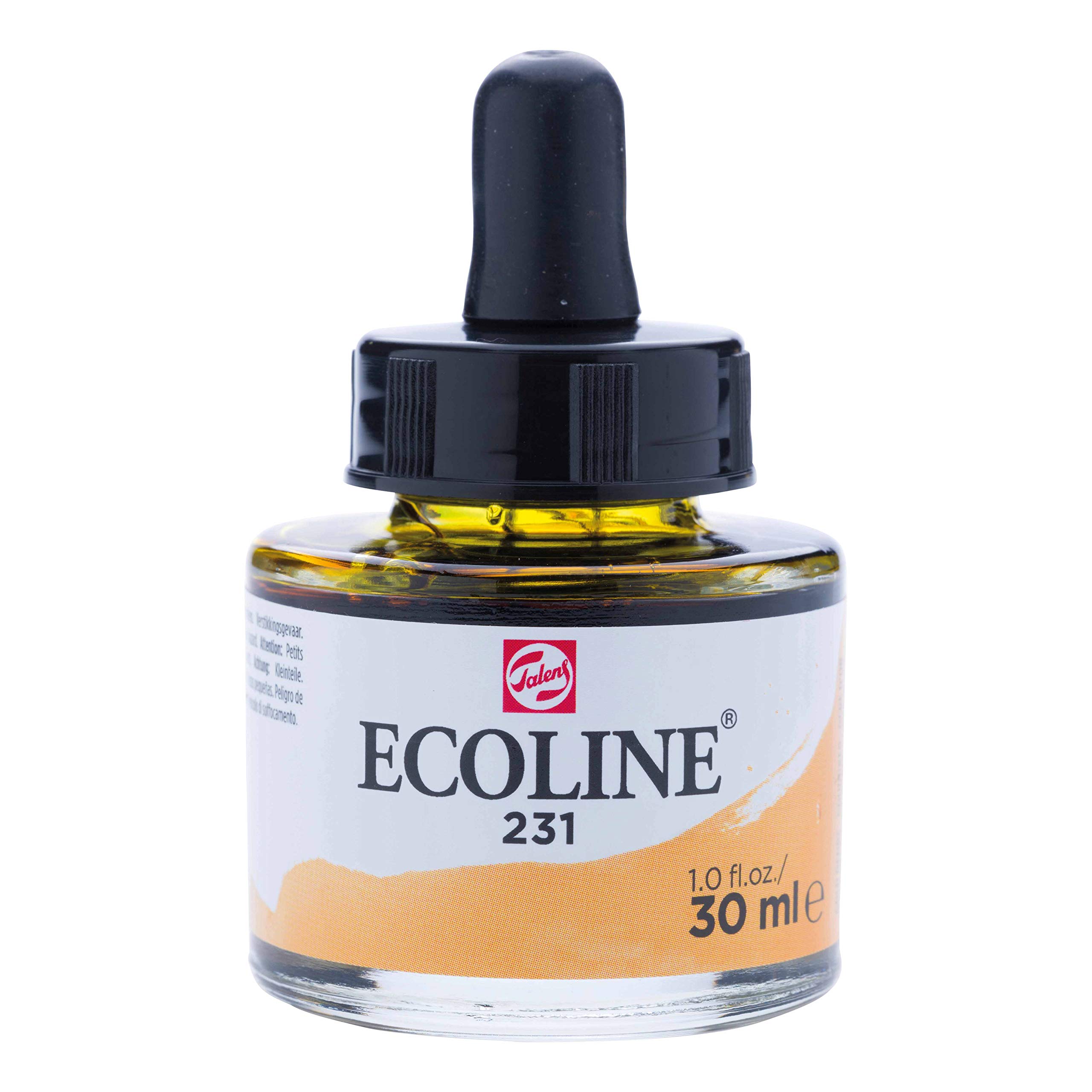 ECOLINE - PAINTING & DRAWING LIQUID WATERCOLOUR INK - GOLD OCHRE 30ml