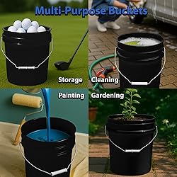 5 Gallon Bucket & Lid - 70 Mil All Purpose Pail