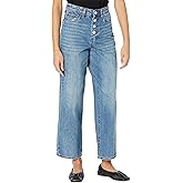 [BLANKNYC] Womens Exposed Button Fly Rib Cage Five Pocket Denim Jean