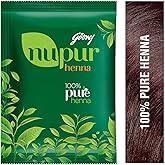 Nupur Natural Henna with Goodness of 9 Herbs for Silky &amp; Shiny Hair 3 Pack (3 x 120 g)