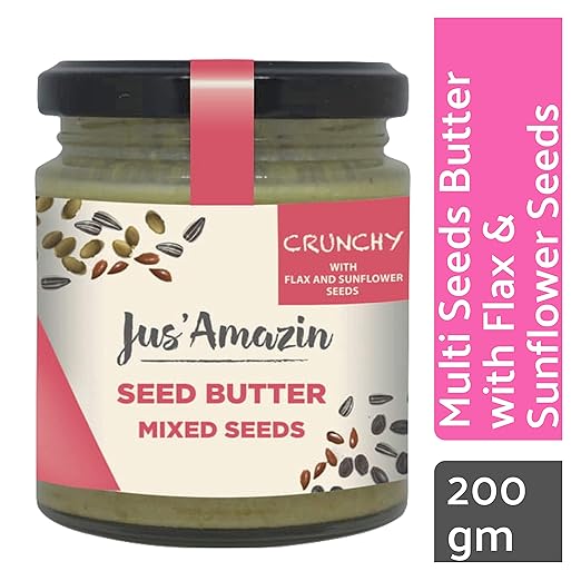JUS AMAZIN Natural Plant-Based Protein Multi Seed Butter (200 g)