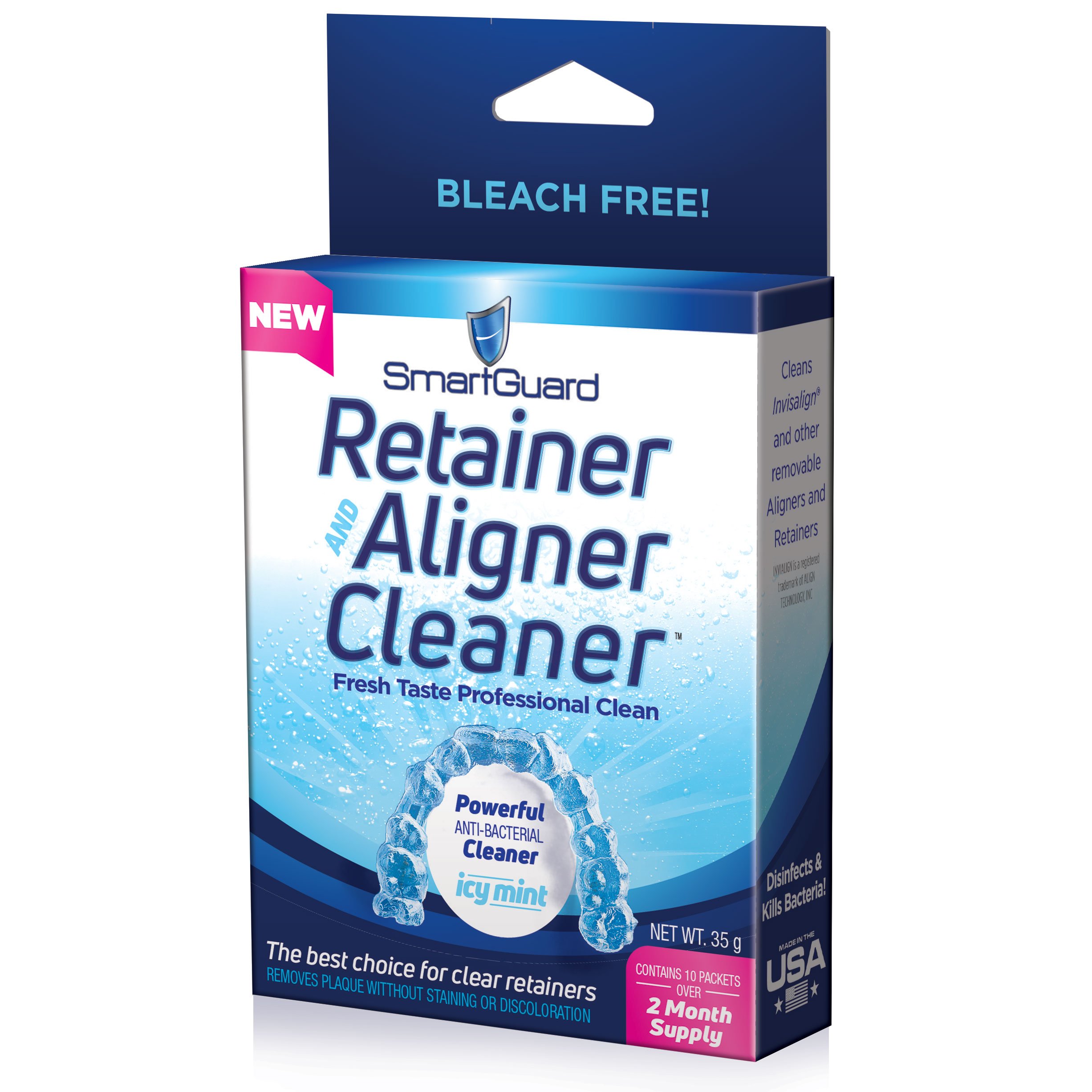 SmartGuard Retainer Aligner Cleaner 70 DAY PACK Invisalign Cleanser