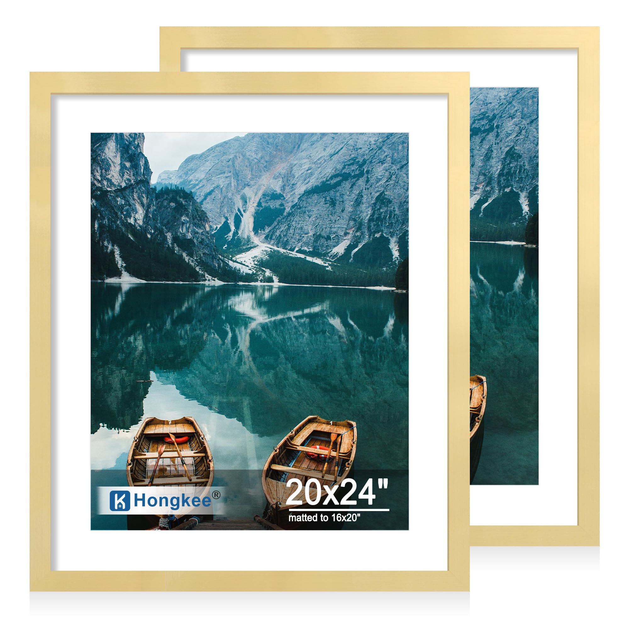 Hongkee Picture Frame Set of 2, HK042518-MD20X24-GD(2PK) Image