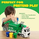 JOYIN Garbage Truck Toy with Lights and Sounds 12.5in Take-Apart Friction view 3