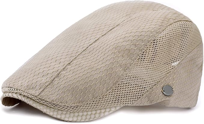 SAKTHIVEL Schiebermütze Herren - Baumwolle Flatcap Ivy Cap Vintage