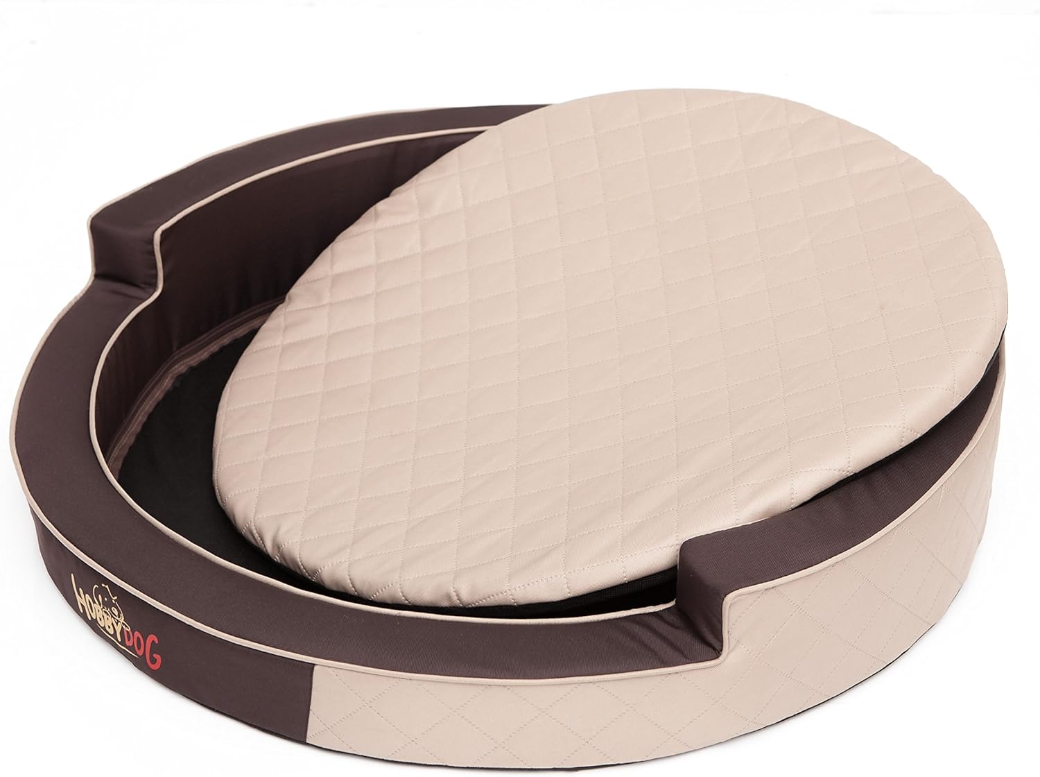 Hobbydog Ringo Dog Bed, Size 2, Beige - Image 5