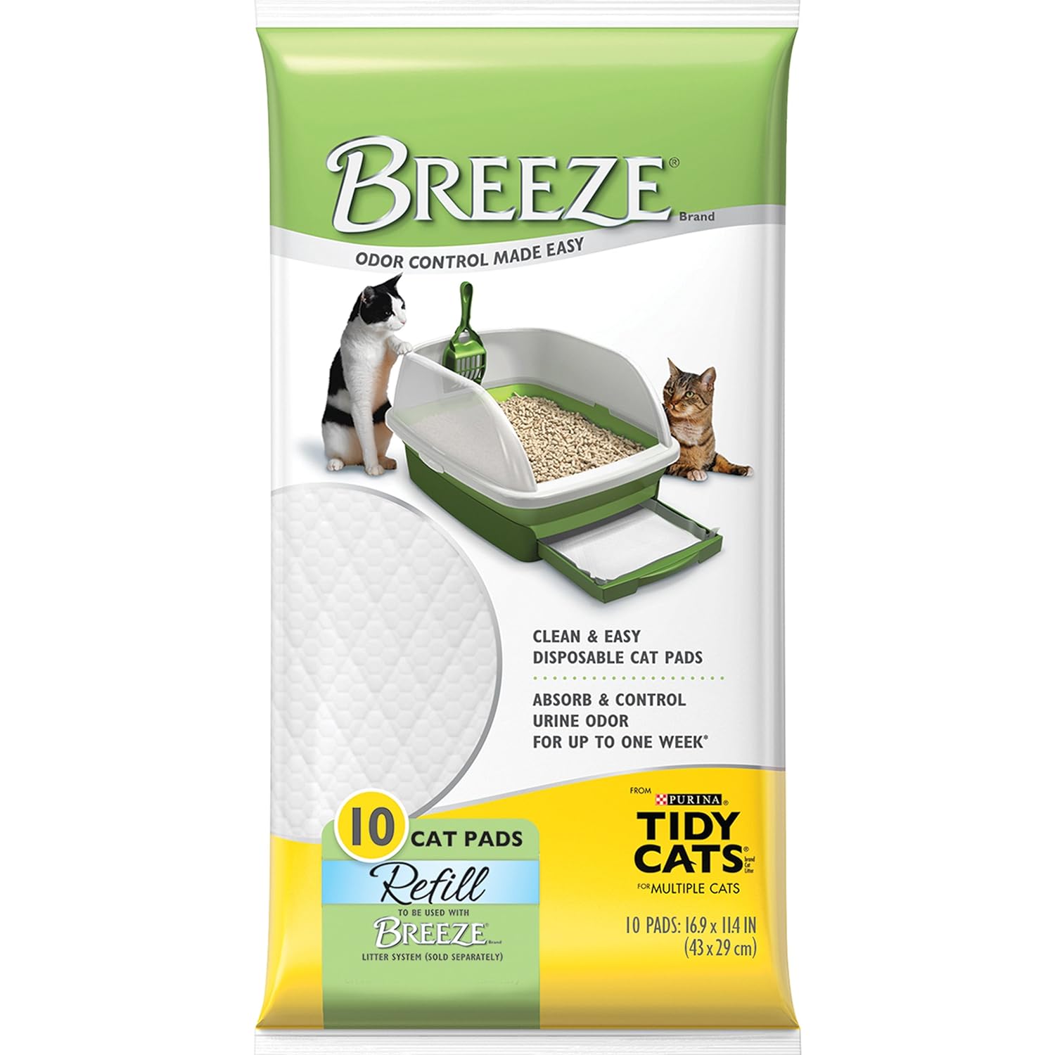 Purina Tidy Cats Breeze Litter System Unscented Cat Pad Refills