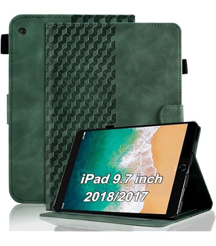 Case Antbox Case For 7 (A17 Pro), 7th/6th Generation ( 2024/2021) 8.3 Inch With Pencil Holder Vegan Leather Smart Cover With Auto Sleep/Wake Stand Function (Black Ipad Mini