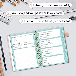 Regolden-Book Password Book with Alphabetical