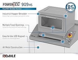 Dahle PowerTEC 909 HS Industrial Shredder for