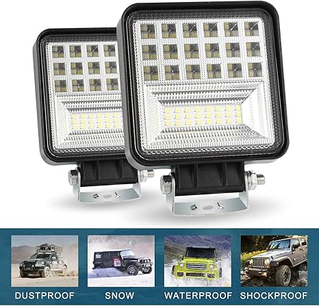 2x HIGH POWER 12v 24v LED lampade di Lavoro Inondazione Luci Auto Camion 4x4 Rimorchio Camper