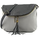 Modamoda De Damen Leder Umhängetasche - Handmade In Italy, 2 Modelle Zur Auswahl