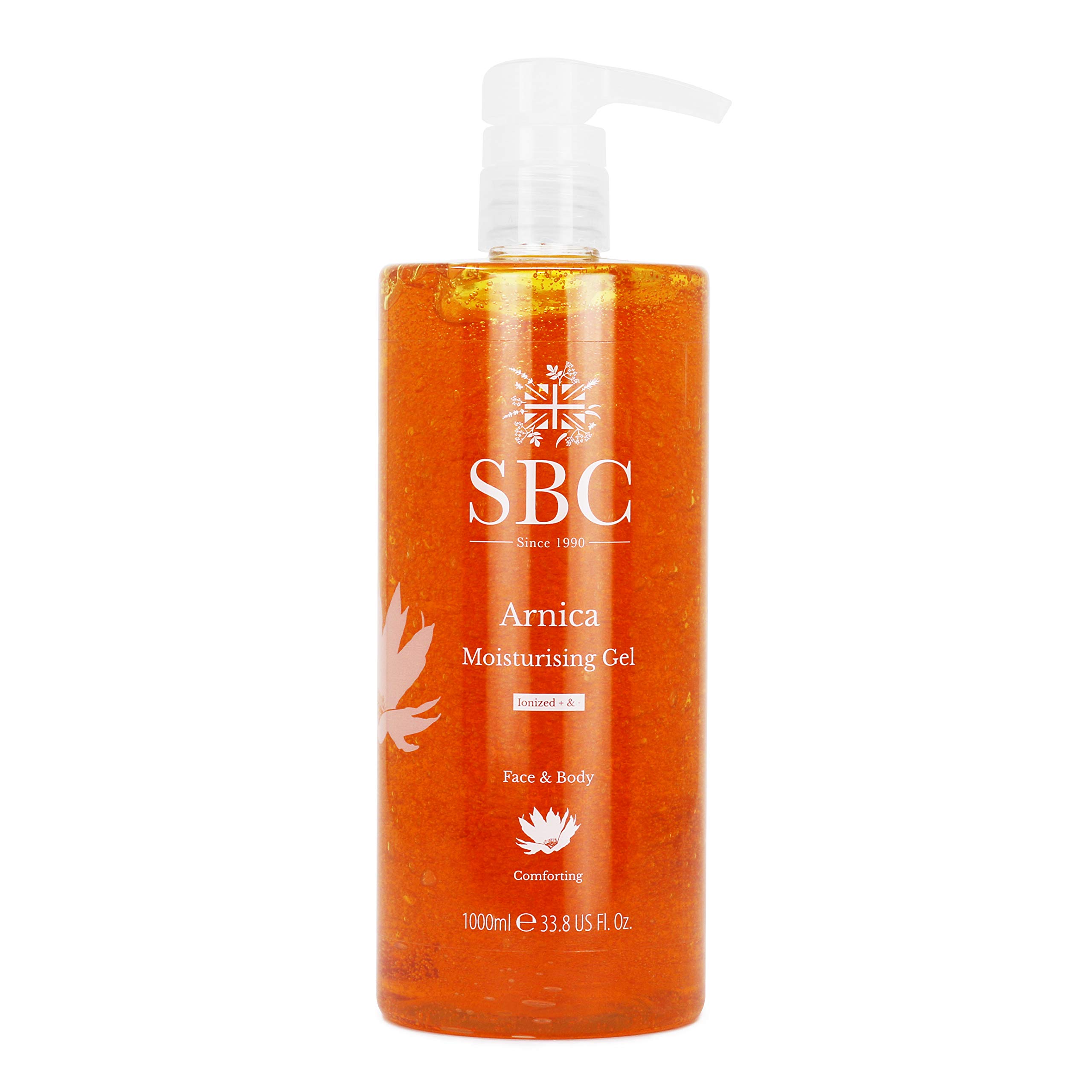 SBC Skincare Arnica Moisturising Skincare Gel - 1000ml | Arnica Montana Gel | Award Winning Arnica Gel | Arnica Gel For The Family | Sport, Muscle Relief Gel (1000ml)
