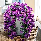 Faux Bougainvillea Artificial Flowers Plants for Outdoors Outside Decoration, 2pcs Fake Flowers Silk Long Trailing Vines UV Resistant Realistic for Front Door Porch Planter Urn Patio Balcony Yard, Mix
