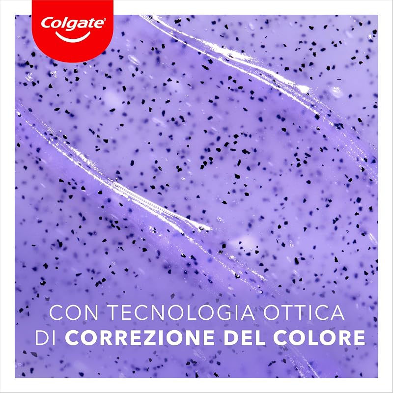 Dentifricio Sbiancante Max White Purple Reveal 4 Confezioni da 75 ml I Per Denti Bianchi I Sicuro Per Lo Smalto I Contiene Fluoro I Sbiancamento denti I Bianco naturale