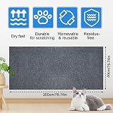 Fentar Cat Scratching Mat 200x40CM Self Adhesive DIY Wall Sofa Protector view 2