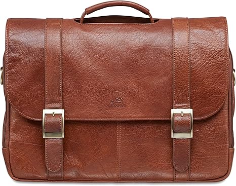 mancini leather briefcase