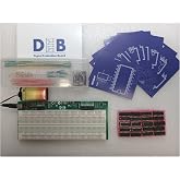 DEB Plus, Solderless Expandable Circuit Prototyping for Hands-On Learning | 20 Logic IC Chips, 140-Piece Solid Core Wiring Set, For Electrical Engineering Students, STEM College Prep Learning System