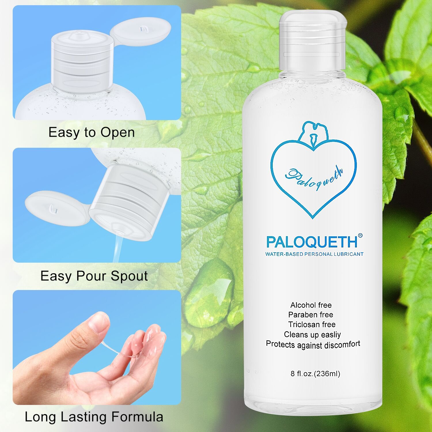 Water Based Lubricant, PALOQUETH Natural Premium Long-lasting Value Based Lube - Image 4