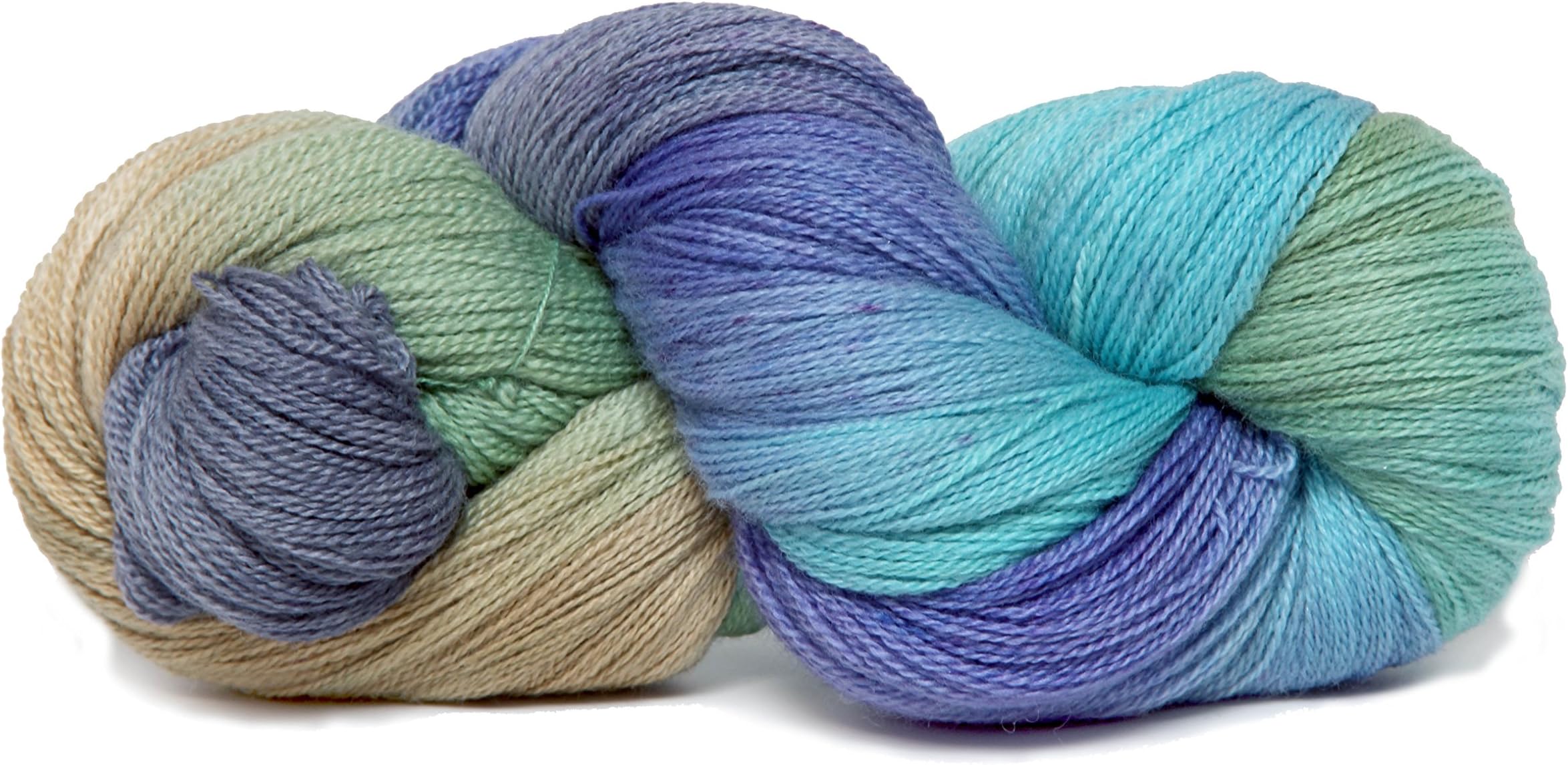 Fiesta Yarns Hand Dyed Gracie's Lace Yarn, Wind Surfer