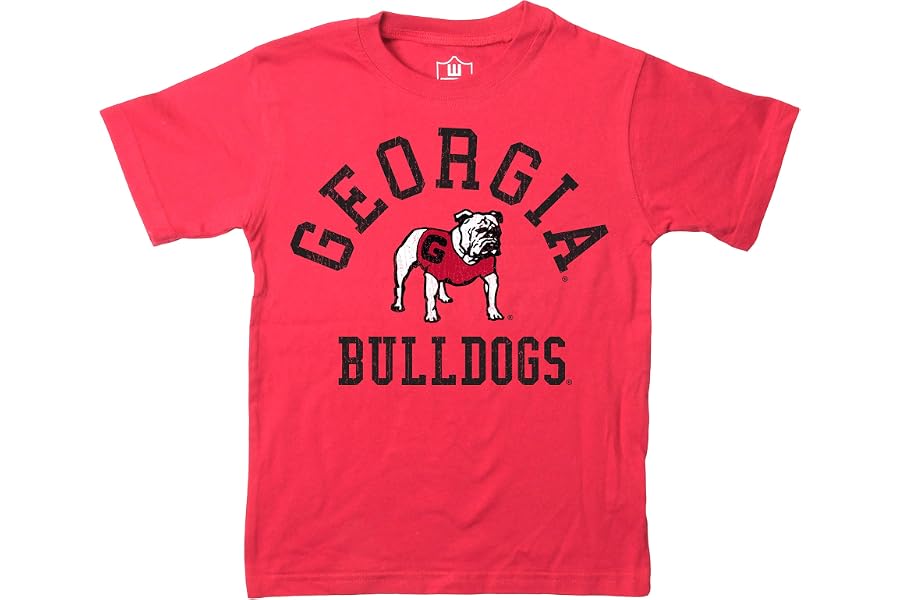 Wes and Willy NCAA Kids Short Sleeve Organic Cotton Tee Shirt