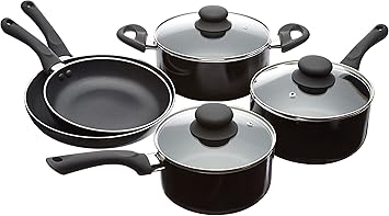 Amazon Basics Kochset Antihaftbeschichtet 5 Teilig Amazon De Kuche Haushalt