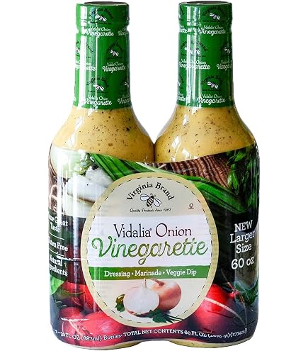Amazon.com : Oak Hill Farms Vidalia Onion Vinaigrette Single Bottle, 33.8  Oz : Vinaigrette Salad Dressings : Grocery & Gourmet Food