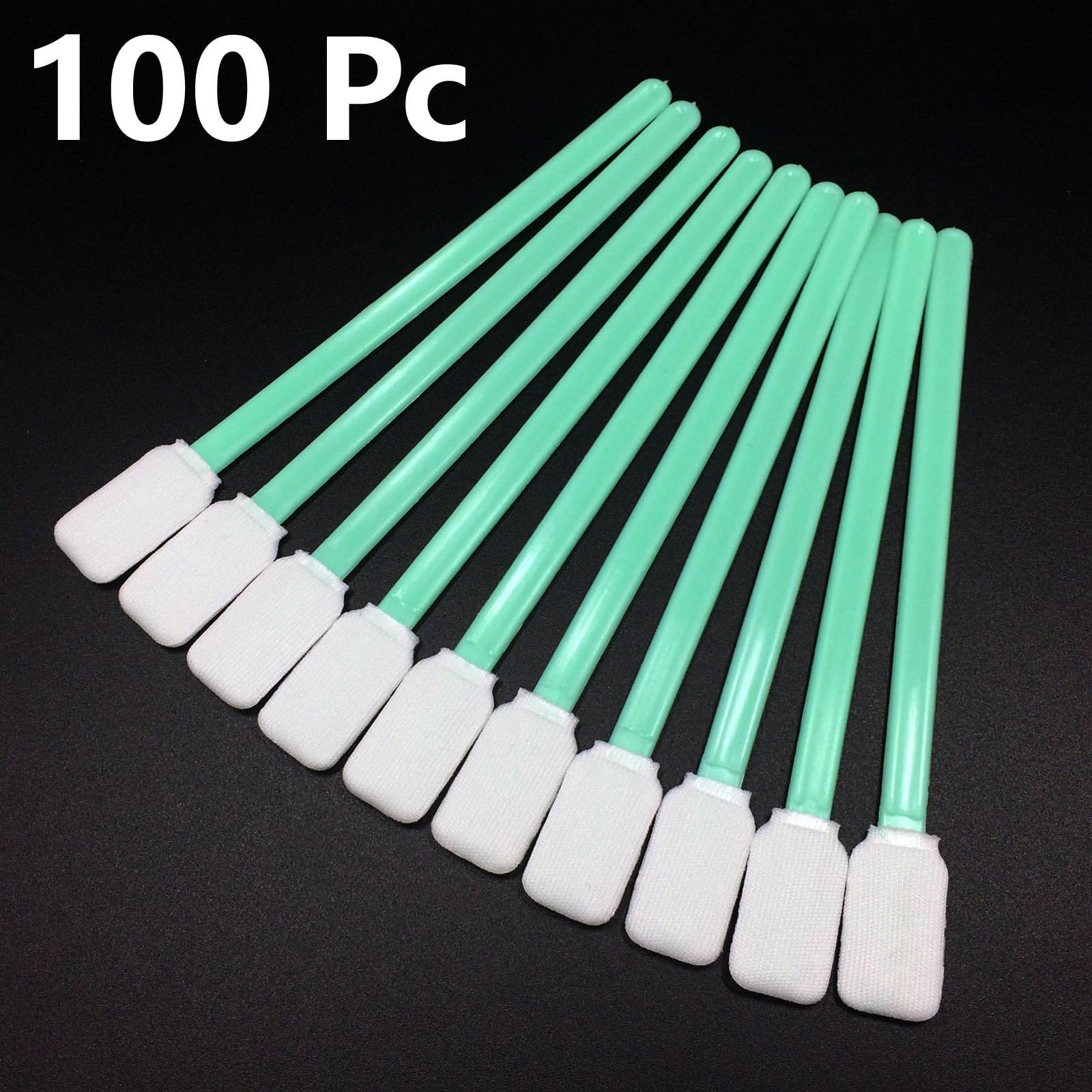 100 Pcs Cleaning Swabs Solvent Foam Tipped For Epson Roland Mimaki Mutoh Printer