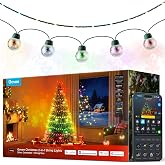 Govee Christmas 2-in-1 99FT Green String &amp; 26FT Silver Ornament Ball Lights | RGBWIC Holiday Decor Lights for Indoor/Outdoor Xmas Tree, Featuring 130+ Scene Modes, Shape Mapping, AIGC 2.0 &amp; Waterproof
