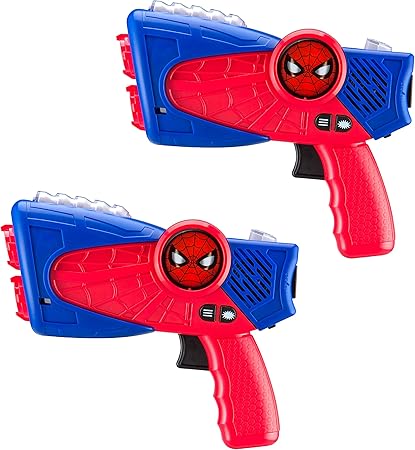 Amazon.com: Marvel Spiderman Far from Home Laser Tag Infared Blasters, ilumina y vibra, Clásico (embalaje estándar): Toys \u0026 Games