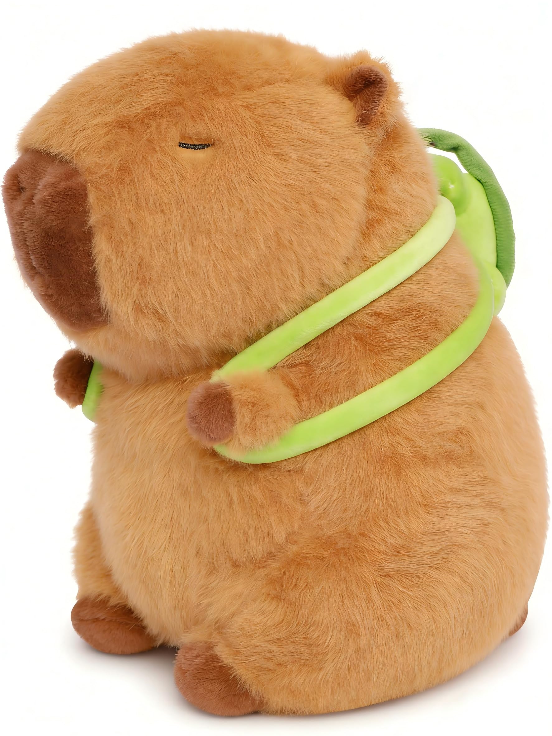 Scratch Art Adorable Soft Capybara Plush Toy - Kawaii Stuffed Animal Gift for Kids & Adults, Cute Capybara Teddy Plush Toy - Also for Home Decor with Turtle