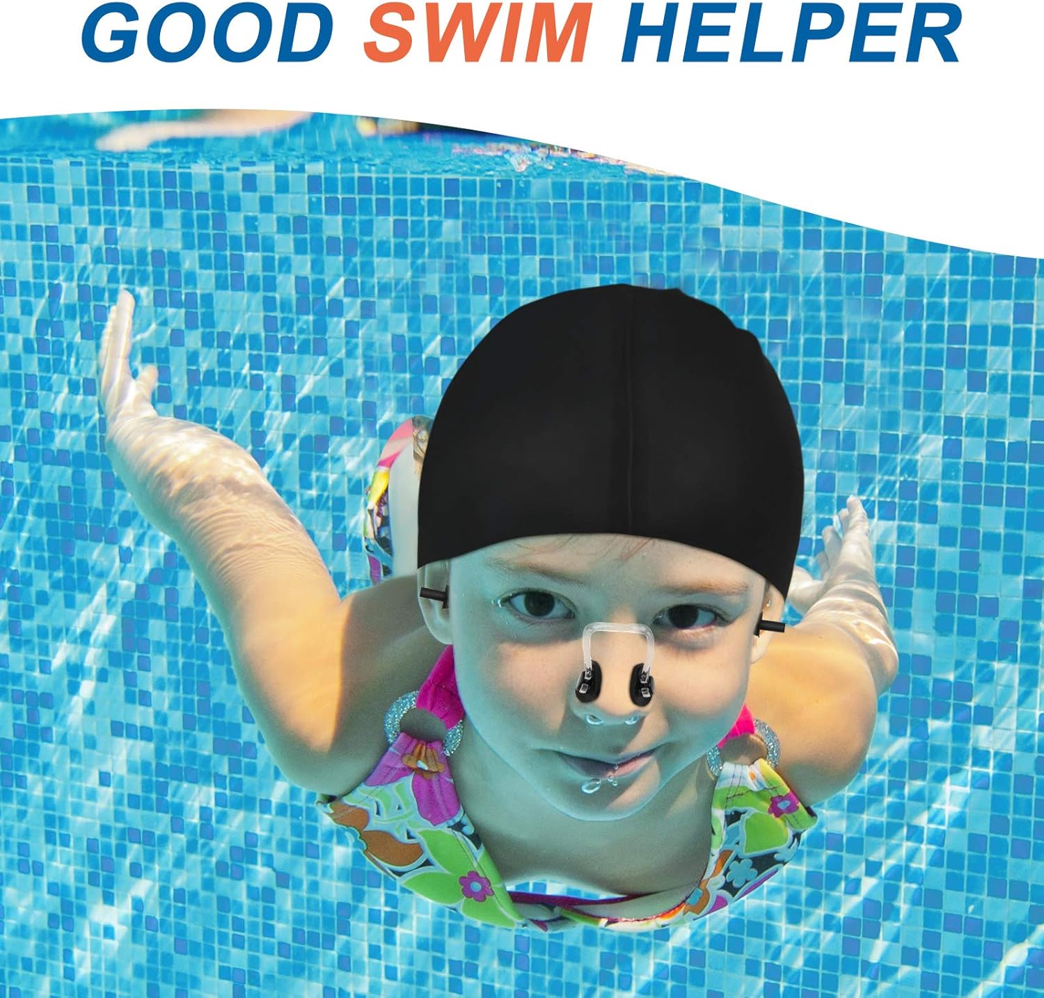 Skylety Swimming Hand Paddles, Swim Training Paddles with Adjustable Straps Contour Hand Paddles with Black Swim Cap, Swim Earplugs and Swimming Nose Clip for Adults and Kids : Sports & Outdoors