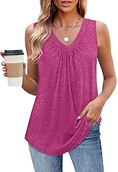OFEEFAN Womens Tank Tops Loose Fit Resort Wear for