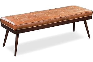 POLY & BARK Napa Furniture, 55 inches, Cognac Tan