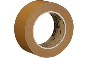 3M Scotch Performance Paper Box Sealing Tape 570, 1.9" x 55 yd (48 mm x 50 m), 1 Roll, Brown, Recycle-Compatible, Great for Packaging, Shipping, and Moving