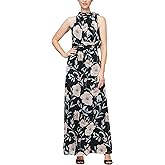 S.L. Fashions Women's Sleeveless Print Maxi Dress
