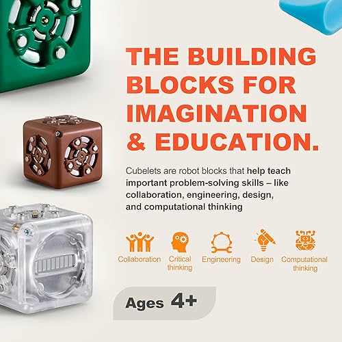 Cubelets Robot Blocks - Threshold Robot Cube For STEM Learning & Home Robotics Ages 4+
