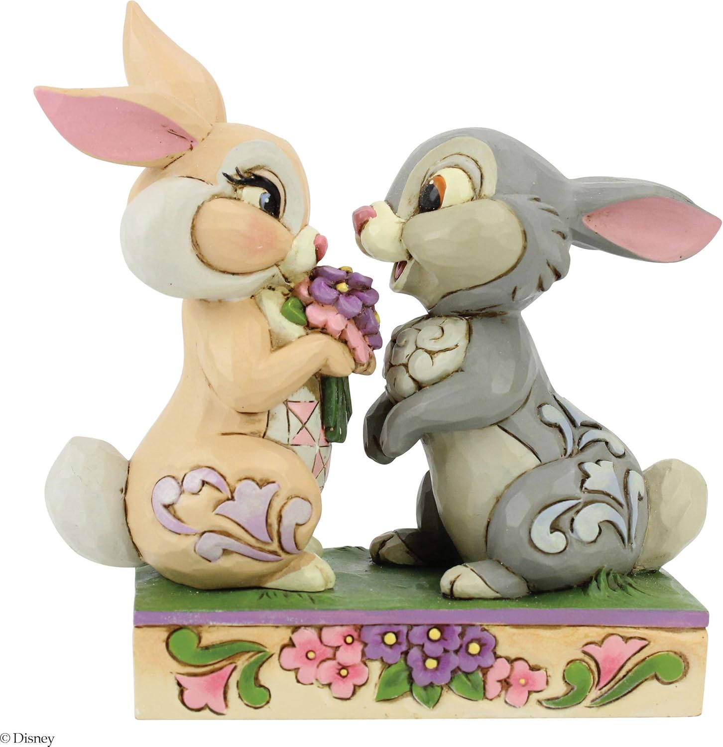Disney Traditions Bunny Bouquet Thumper Figurine, Brown and White