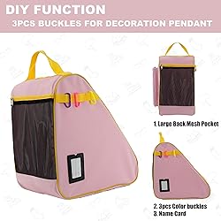 HEXIFUL Skate Bag for Ice, Inline, Roller & Quad