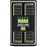 NEMIX RAM 192GB (2X96GB) DDR5 5600MHZ PC5-44800 2Rx4 1.1V CL46 288-PIN ECC RDIMM Registered Server Memory KIT
