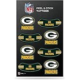 Rico Industries NFL Footbal Peel & Stick Temporary Tattoos - Eye Black - Game Day Approved!