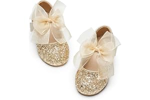 Kiderence Little Toddler Girls Dress Shoes Ballerina Ballet Flats Kids Mary Janes