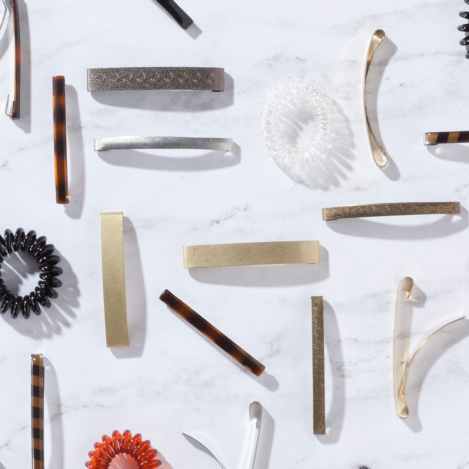 Goody Hair Barrettes, Assorted Metallics, 8-count (1942401) : Hair Barrettes : Beauty