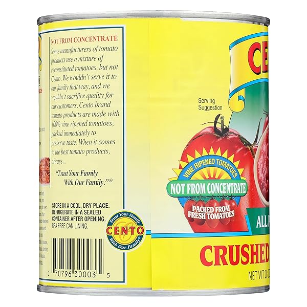 CENTO FOODS, CRUSHED TOMATOES, 28 OUNCE