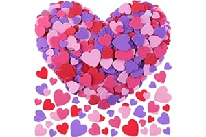ADXCO VERSAINSECT ieces Foam Stickers Self Adhesive Heart Shaped Craft Stickers for Valentine's Day Crafts Decoration DIY Greeting Cards, Assorted Size, 4 Mixed Colors