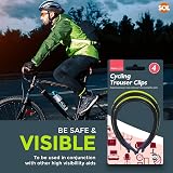 SOL 4pk Trouser Clips with 25cm Reflective Bands for Bicycle Visibility view 7