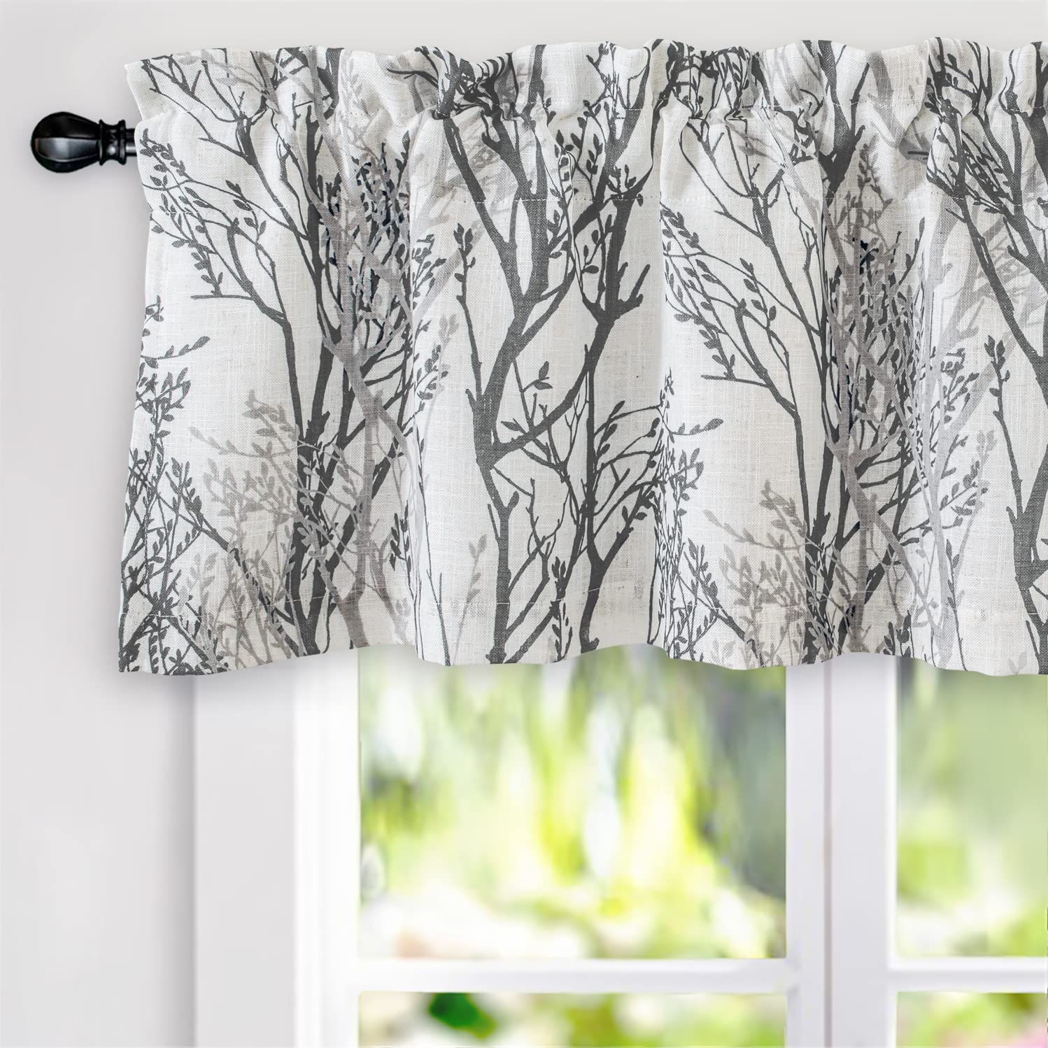 DriftAway Tree Branch Linen Lined Valance Double