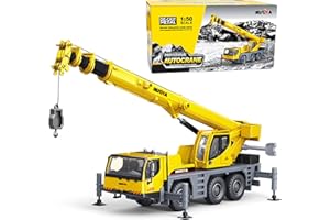 BRACHIOSAUR Qcar Mobile Crane Truck Construction Vehicles Toys,1:50 Scale Diecast Site Auto Crane, Toy Trucks for Kids 8,9,10,11,12 Year Old and up