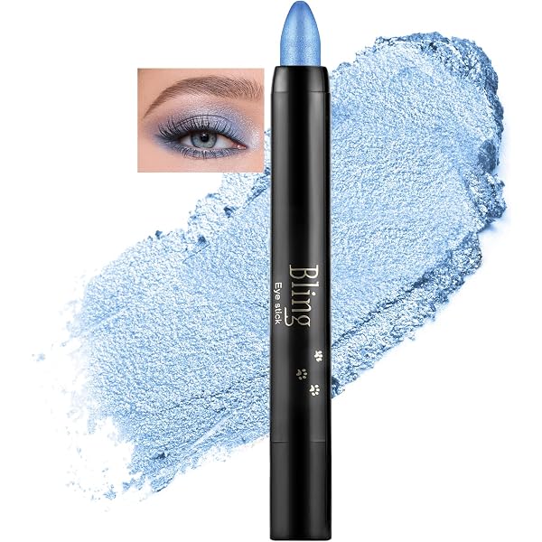 Kaely Sky Blue Shimmer Cream Eyeshadow Stift - Wasserfester Dual-Tip Lidschatten & Highlighter In 30 Farben